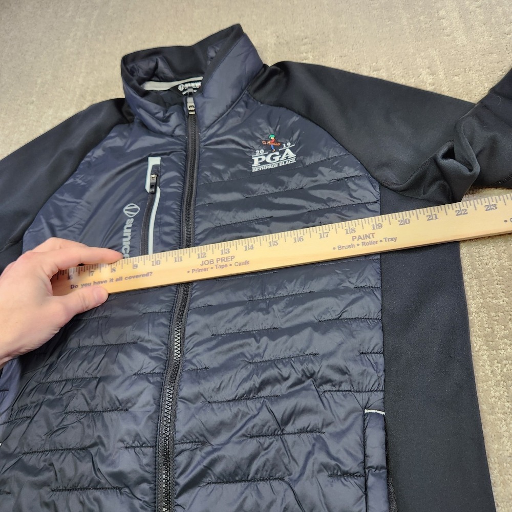 Sunice Golf Jacket Men Medium Hybrid Puffer Bethpage Black PGA Full Zip - Picture 5 of 10